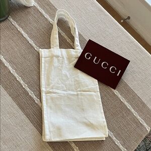 Authentic Gucci Ivory Canvas Mini Tote